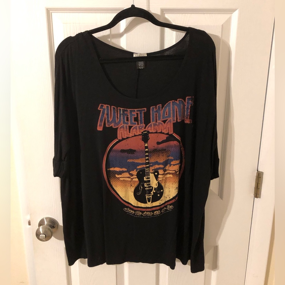 Sweet home, Alabama concert T-shirt, three-quarter length sleeve